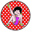 betty boop color circle with hearts