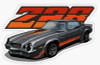 CAMARO Z28 GREY car pic sticker