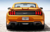 FORD MUSTANG ORANGE BACK car pic sticker
