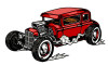 HOT ROD RACING STICKER 5