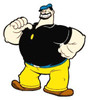 Bluto Brutus Popeye CAR STICKER