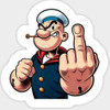 POPEYE FLIP OFF STICKER