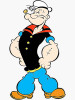 POPEYE TOUGH GUY STICKER 2