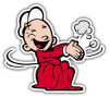 SWEET PEA COLOR happy POPEYE STICKER