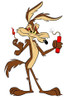 wile coyote lighting tnt sticker