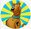 Scooby Round Sticker 55
