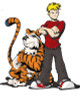 Calvin and Hobbes Color Diecut Decal 2