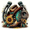 COWBOY BOOTS AT ART STICKER 4