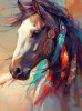 HORSE AI ART STICKER 05