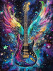 MUSIC GUITAR LGBTQ AI ART STICKER 6