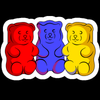 gummy bears candy sticker