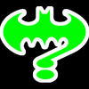 batman question mark cartoon sticker