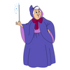 cinderella fairy godmother cartoon sticker 2