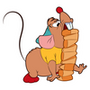 cinderell gus cheese sticker