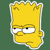 bart simpson HEAD Sticker 4