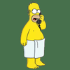 homer on phone simpsons sticker