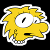 lisa hideous simpsons sticker