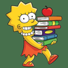 lisa teachers pet simpsons sticker