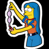 marge bra simpsons sticker