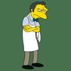 moe bartender simpsons sticker