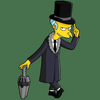 mr burns in suit simpsons sticker