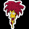sideshow bob pizza simpsons sticker