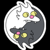 snowball yin yang simpsons sticker