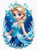 frozen elsa weatherproof sticker 2