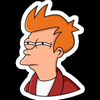 futurama fry not sure weatherproof sticker