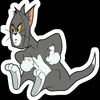 flattened tom 2 cartoon sticker