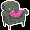 sleeping tom 2 cartoon sticker