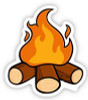 Campfire Cowboy Sticker
