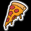 cheezy pizza slice food sticker