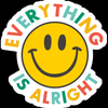 everything is alright color LGBTQ stikcer