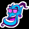 aladdin genie you wish Cartoon Sticker