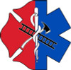 Maltese Cross Star of Life FIREFIGHTER EMT STICKER 2