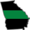 thin green line GEORGIA STICKER