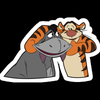 tigger eeyore cartoon sticker