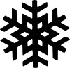 SNOWFLAKE DIECUT HOLIDAY DECAL 3