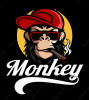 Cool Monkey Cigar Animal Sticker 55