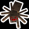 minecraft spider gamer sticker