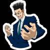 leorio paradinight guy sticker