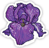 Iris plant flower sticker