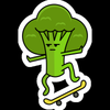 skateboard broccoli sk8 sticker
