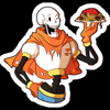 undertale papyrus spaghetti zombie sticker