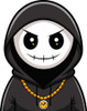 Hooded Zombie Funny Sticker 2