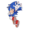 sonic jumping STICKER