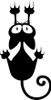 CAT SCRATCH CAR sticker 2