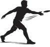 disc golf silhouette sticker 5