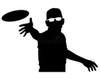 disc golf silhouette sticker 7